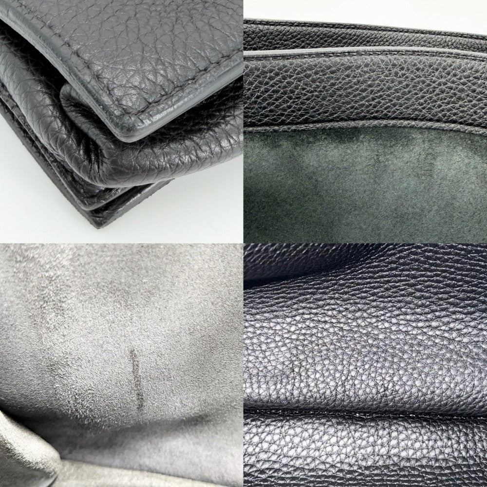 【開店SALE】 HERMES エルメス ビジネスバッグ サックアデペッシュ38 ハンドバッグ ブリーフケース 男女兼用 □O刻印 レザー ブラック 黒 シルバー金具 ユニセックス 2011年【中古品】