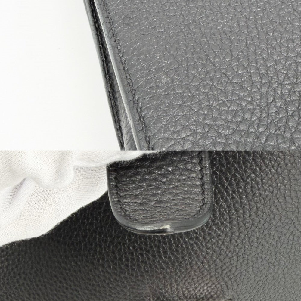HERMES エルメス ビジネスバッグ サックアデペッシュ38 ハンドバッグ ブリーフケース 男女兼用 □O刻印 レザー ブラック 黒 シルバー金具 ユニセックス 2011年【中古品】