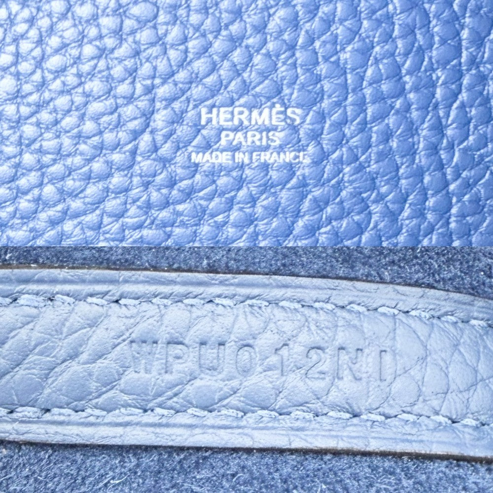 HERMES エルメス ハンドバッグ ピコタンロックMM 鞄 かばん W刻印 トリヨン ブルー系 シルバー金具 レディース 2024年【中古品】