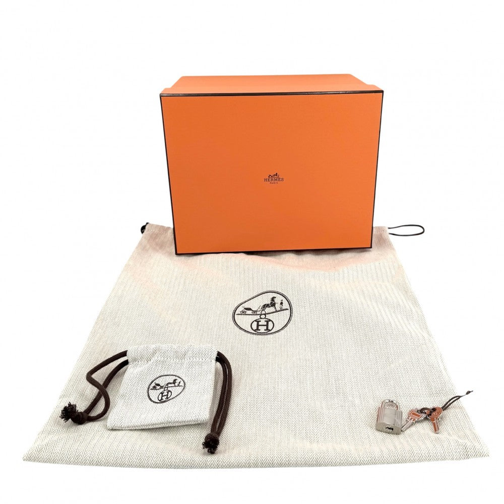 HERMES エルメス ハンドバッグ ピコタンロックPM K刻印 レザー アイボリー系 シルバー金具 レディース 2025年【中古品】