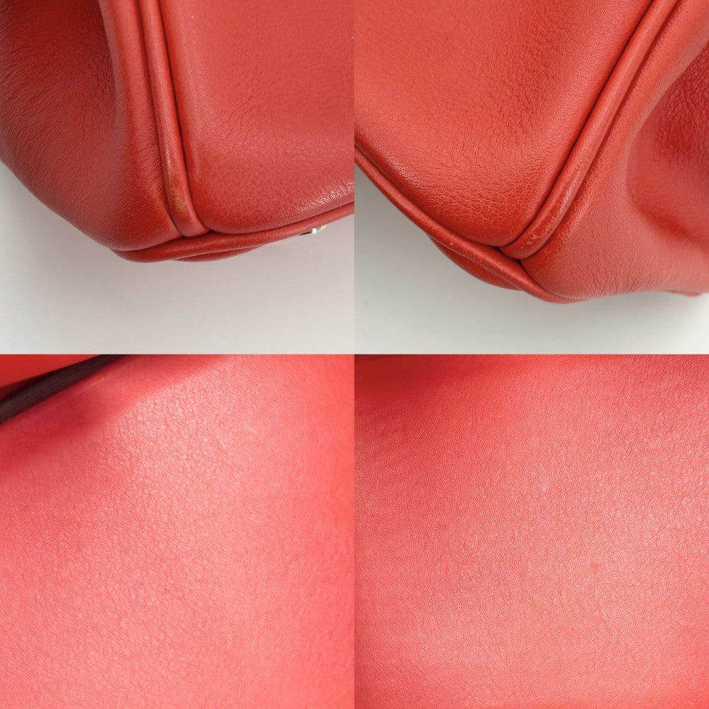 【開店SALE】 HERMES エルメス ハンドバッグ バーキン25 内縫い X刻印 スイフト レッド 赤 シルバー金具 レディース 2016年【中古品】