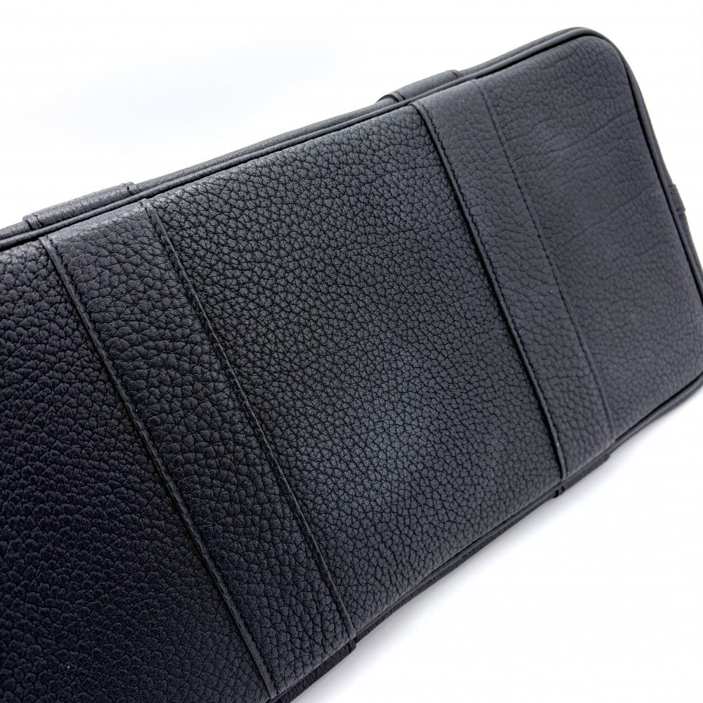 HERMES エルメス ハンドバッグ ガーデンパーティPM トートバッグ Y レザー ブラック 黒 シルバー金具 レディース 2020年【中古品】