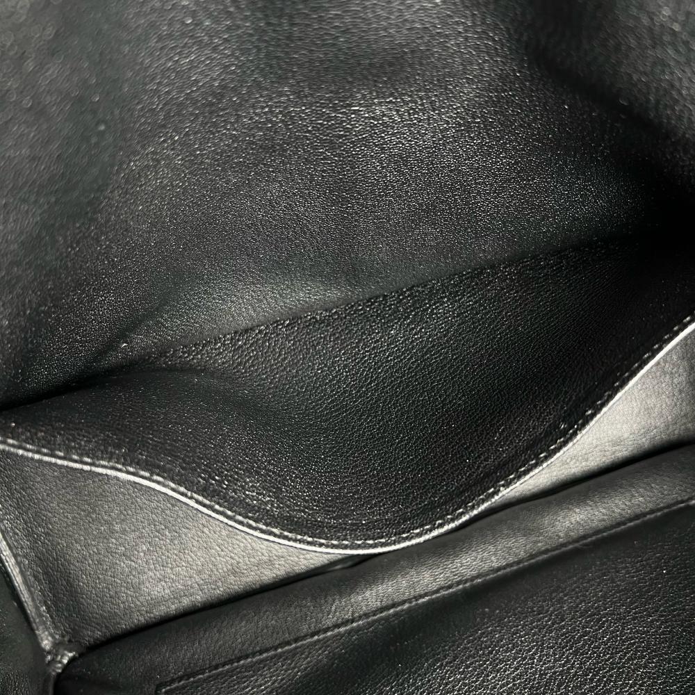 HERMES エルメス ハンドバッグ バーキン35 シルバー金具 □N刻 トリヨンクレマンス ブラック 黒 シルバー金具 レディース 2010年【中古品】