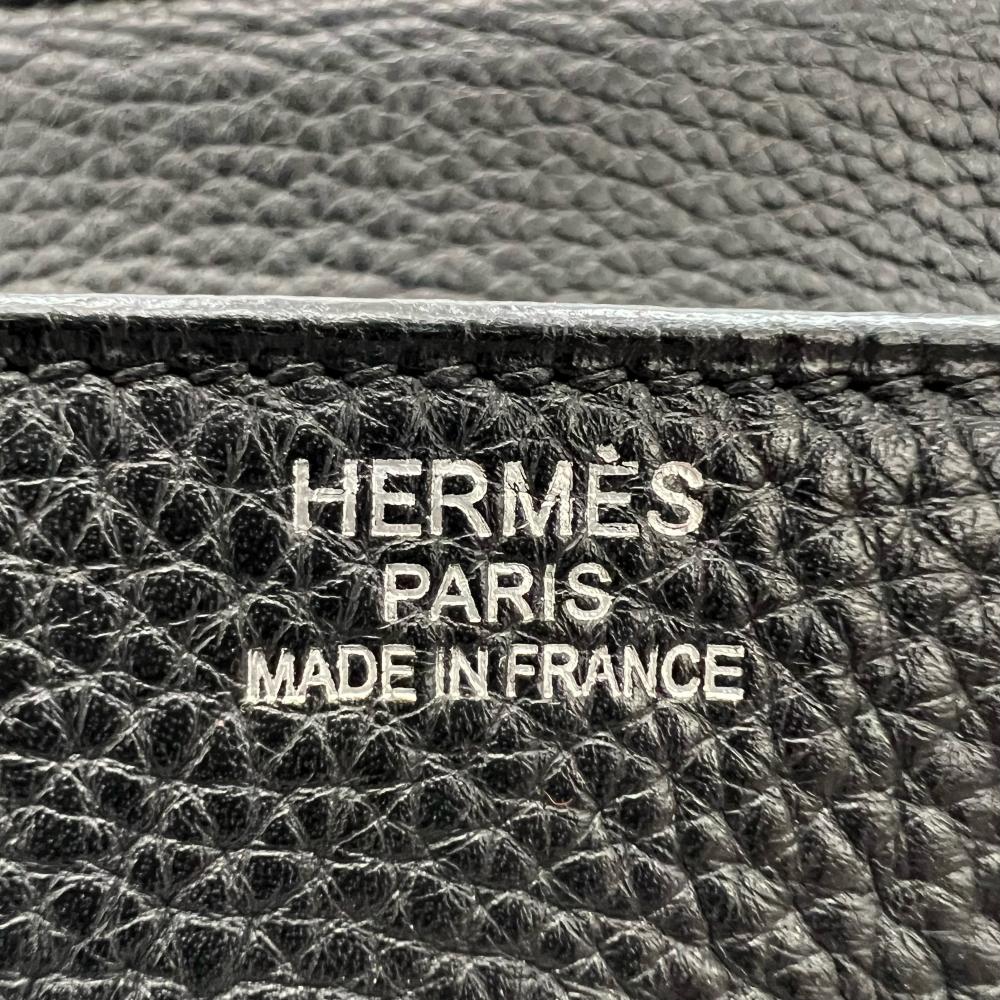 HERMES エルメス ハンドバッグ バーキン35 シルバー金具 □N刻 トリヨンクレマンス ブラック 黒 シルバー金具 レディース 2010年【中古品】