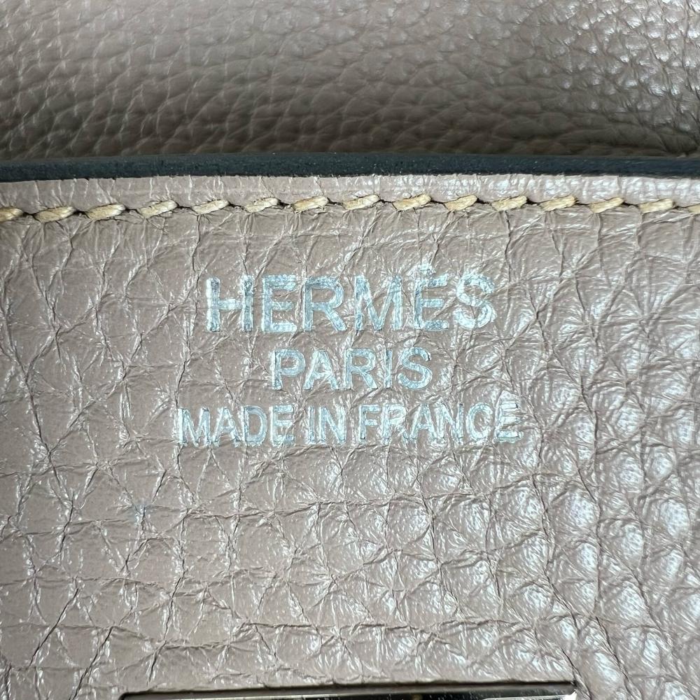 HERMES エルメス ハンドバッグ バーキン35 シールド金具 □P刻 トリヨン ベージュ シールド金具 レディース 2012年【中古品】