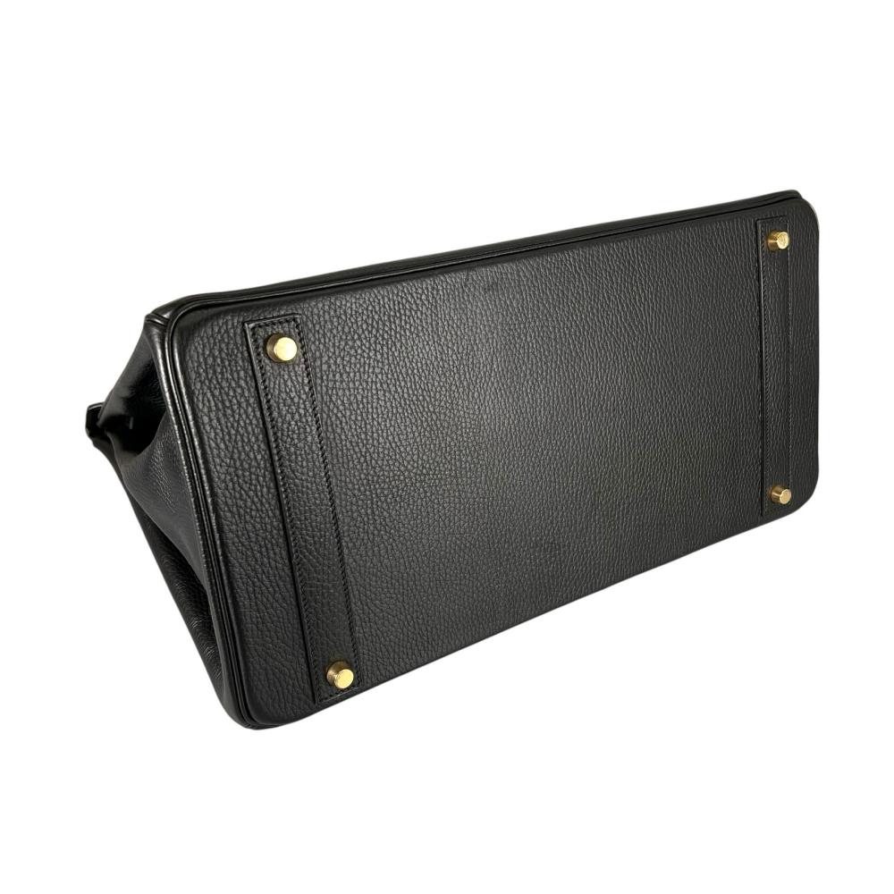 HERMES エルメス ハンドバッグ バーキン35 ゴールド金具 トリヨン ブラック 黒 ゴールド金具 レディース 1990年【中古品】
