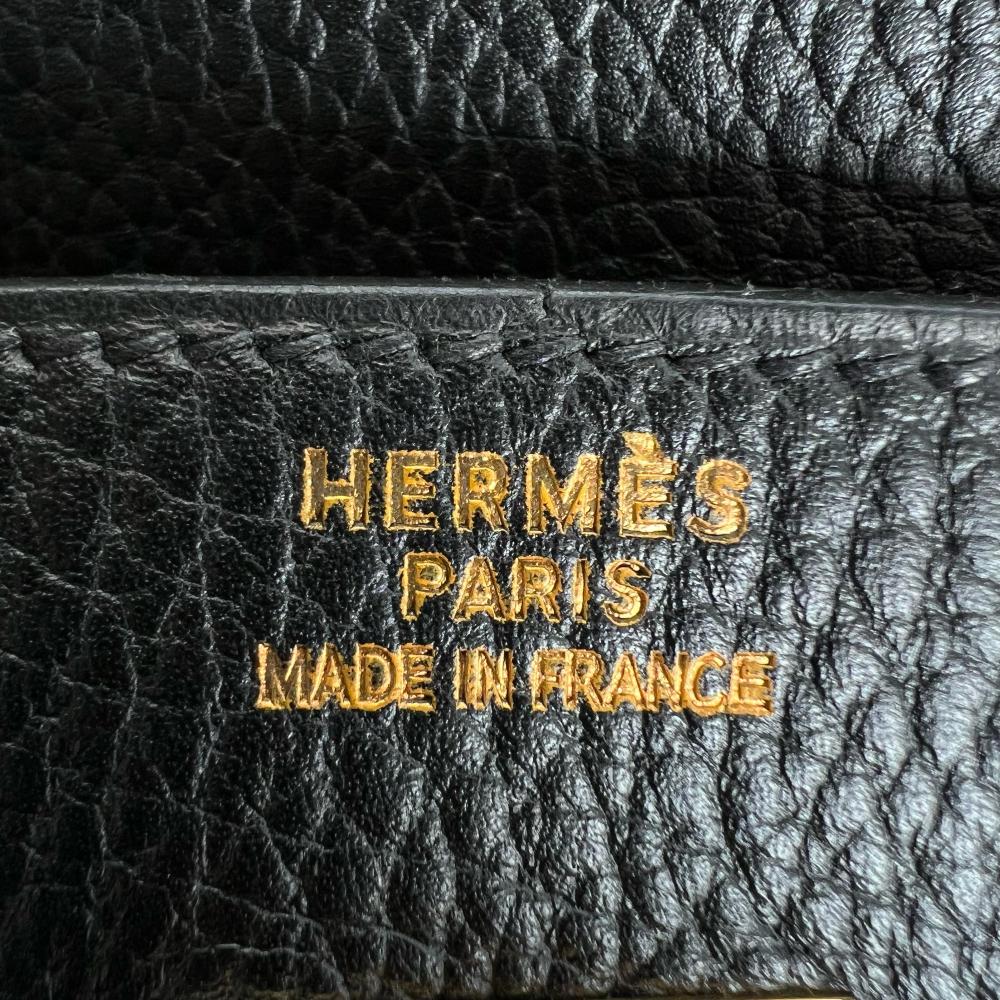 HERMES エルメス ハンドバッグ バーキン35 ゴールド金具 トリヨン ブラック 黒 ゴールド金具 レディース 1990年【中古品】