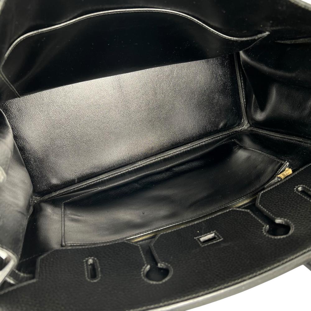 HERMES エルメス ハンドバッグ バーキン35 ゴールド金具 トリヨン ブラック 黒 ゴールド金具 レディース 1990年【中古品】