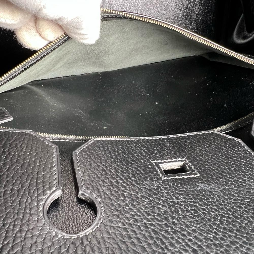 HERMES エルメス ハンドバッグ バーキン35 ゴールド金具 トリヨン ブラック 黒 ゴールド金具 レディース 1990年【中古品】