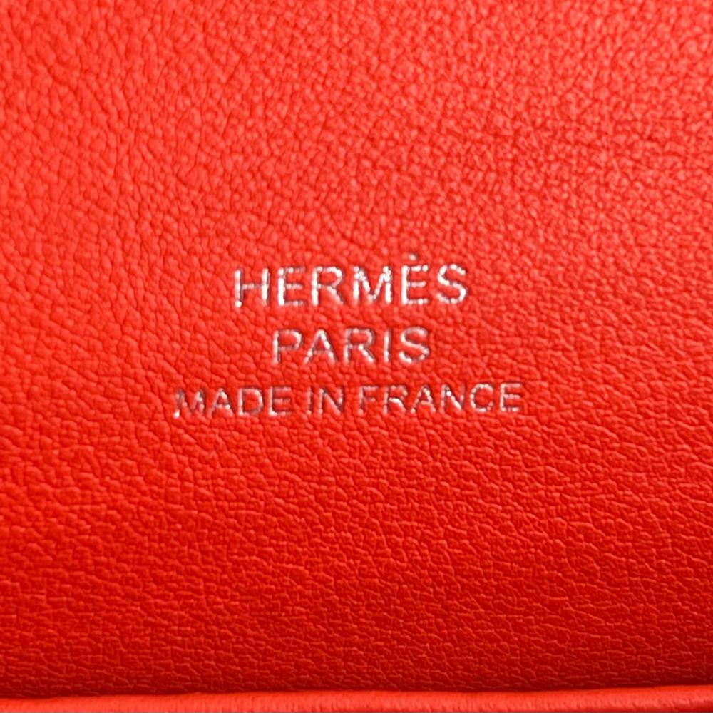 HERMES エルメス ハンドバッグ ポシェットケリー クラッチバッグ シルバー金具 Y刻印 レッド 赤 シルバー金具 レディース 2020年【中古品】