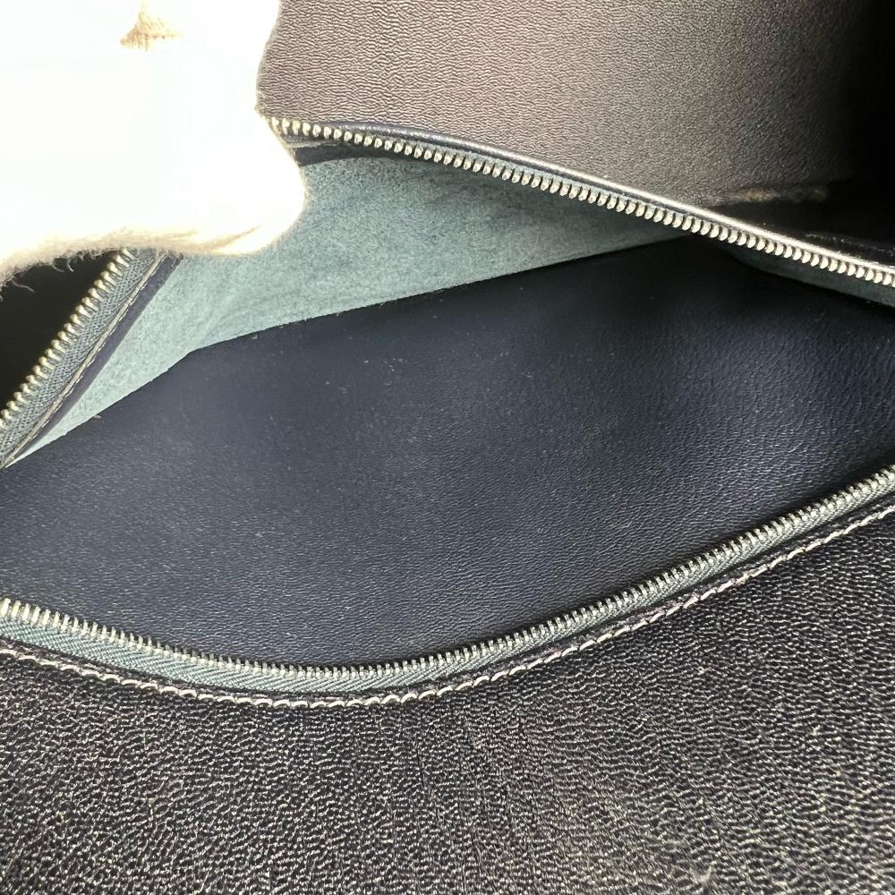 HERMES エルメス ハンドバッグ ドラッグ37 トートバッグ シェーブル □D刻印 ネイビー 紺 シルバー金具 レディース 2000年【中古品】