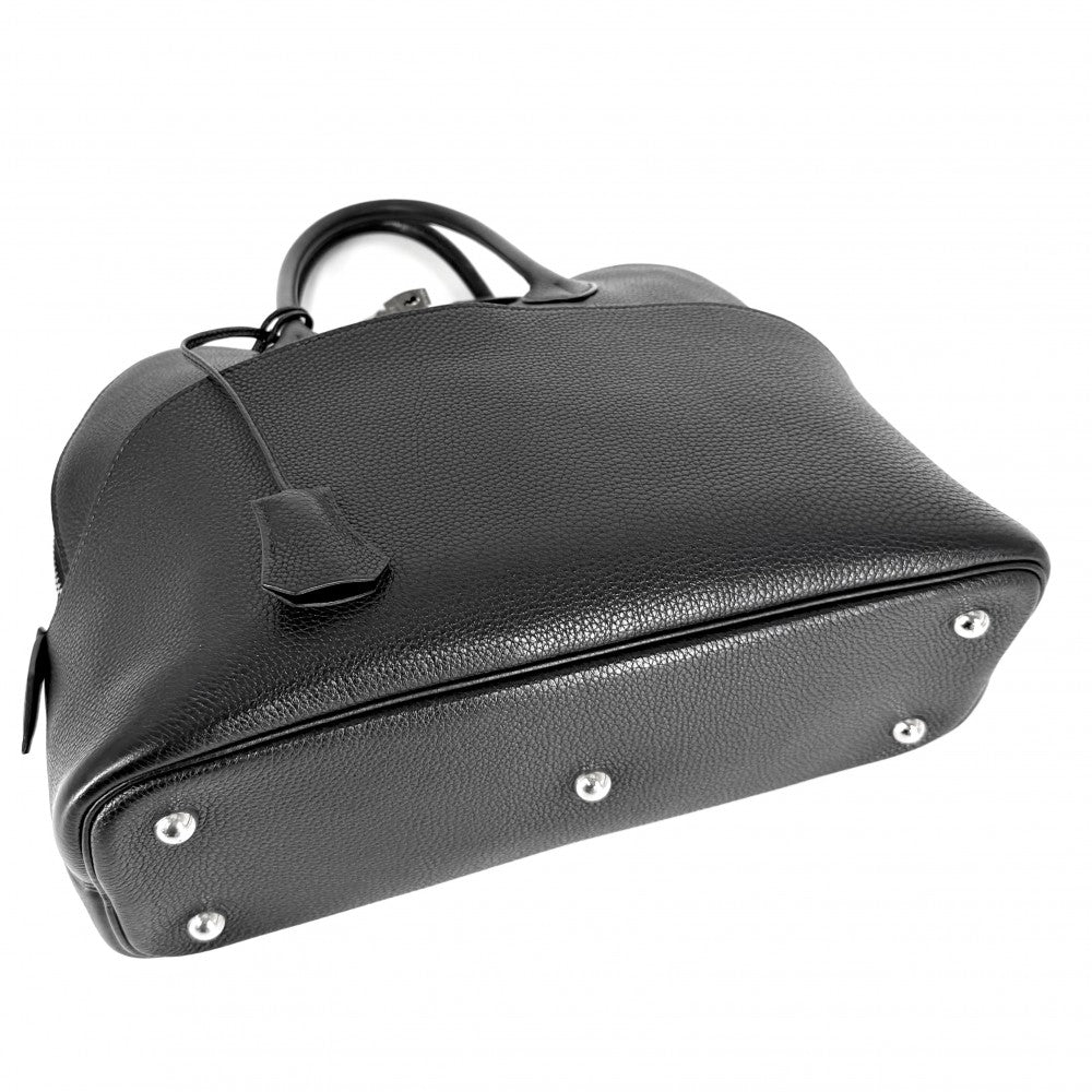 HERMES エルメス ハンドバッグ ボリード31 □J刻印 レザー ブラック 黒 シルバー金具 レディース 2006年【中古品】