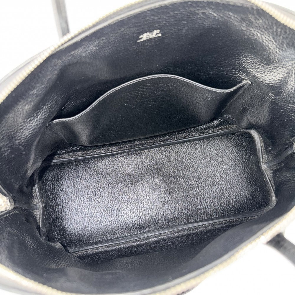 HERMES エルメス ハンドバッグ ボリード31 □J刻印 レザー ブラック 黒 シルバー金具 レディース 2006年【中古品】