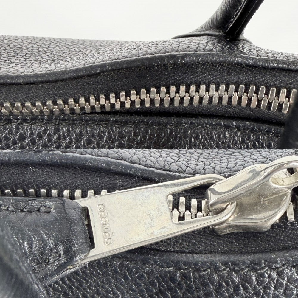 HERMES エルメス ハンドバッグ ボリード31 □J刻印 レザー ブラック 黒 シルバー金具 レディース 2006年【中古品】