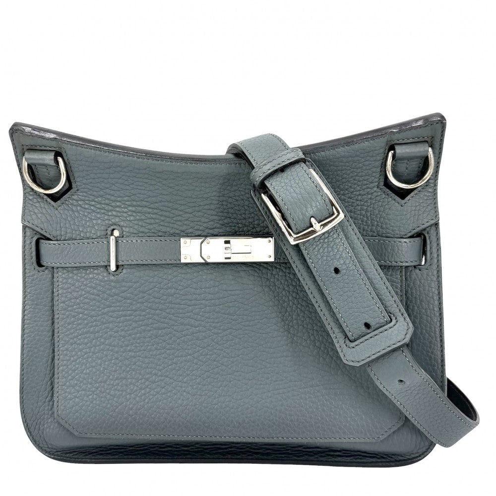 HERMES エルメス ショルダーバッグ ジプシエール28 □Ｑ トリヨン ブルー系 シルバー金具 レディース 2013年【中古品】