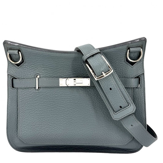 HERMES エルメス ショルダーバッグ ジプシエール28 □Ｑ トリヨン ブルー系 シルバー金具 レディース 2013年【中古品】