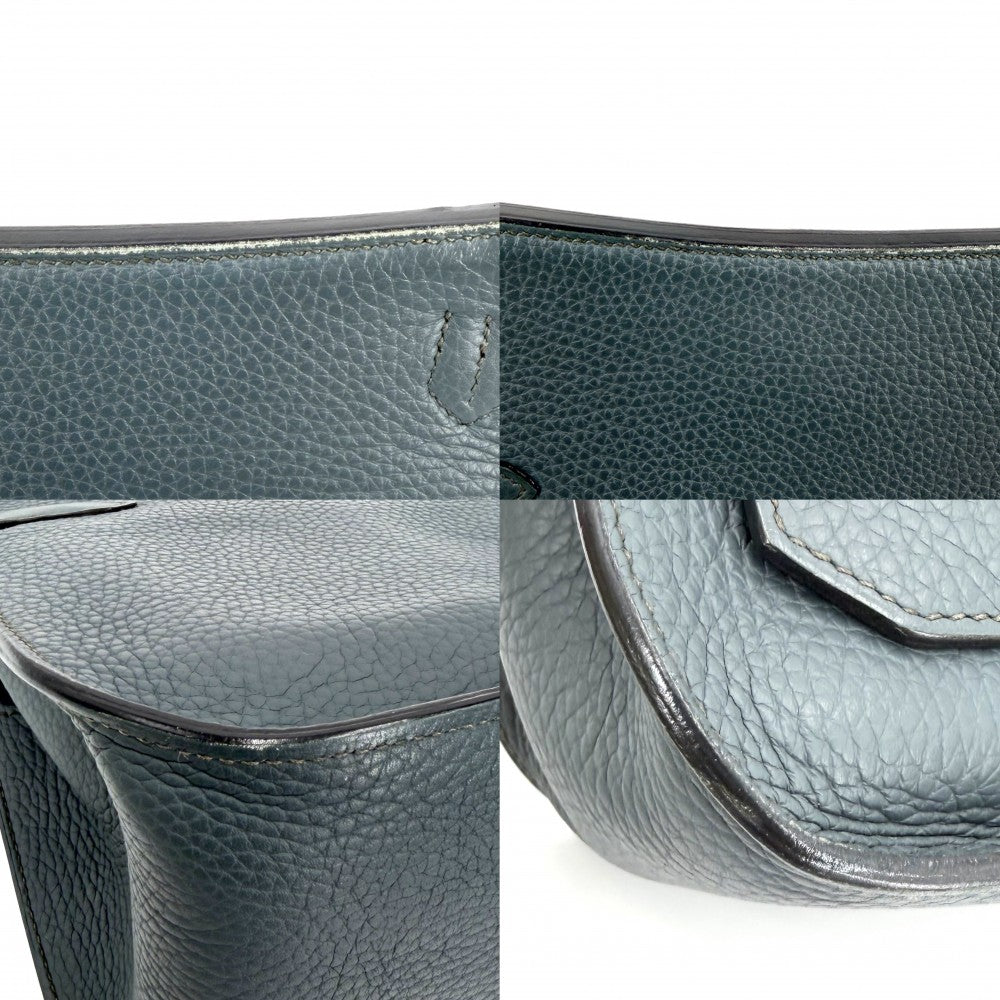 HERMES エルメス ショルダーバッグ ジプシエール28 □Ｑ トリヨン ブルー系 シルバー金具 レディース 2013年【中古品】