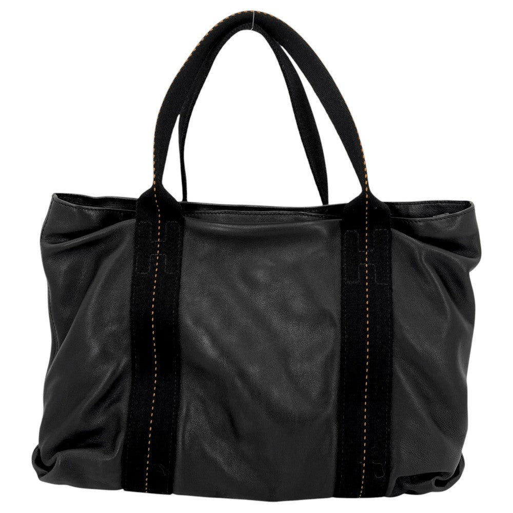HERMES エルメス 2WAY キャラバンホリゾンタルMM ハンドバッグ ショルダーバッグ 鞄 かばん なし ヴォーデルマ ブラック 黒 シルバー金具 メンズ【中古品】