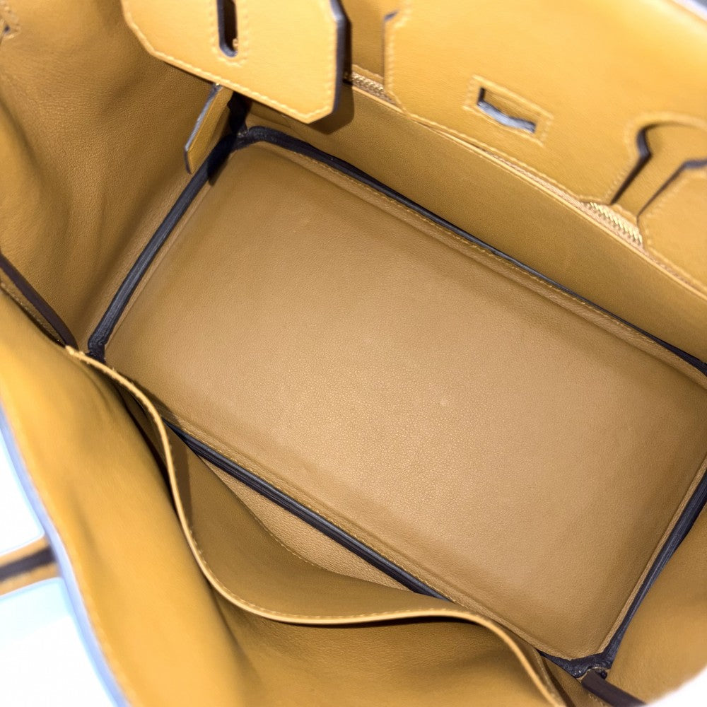 HERMES エルメス ハンドバッグ バーキン25 内縫い D刻印 レザー ブラウン 茶 ゴールド金具 レディース 2019年【中古品】