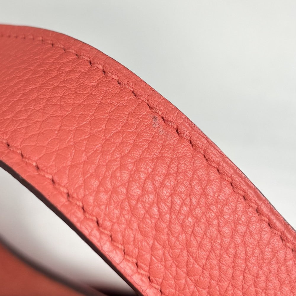 HERMES エルメス ハンドバッグ ピコタンロックPM D刻印 トリヨンクレマンス オレンジ系 シルバー金具 レディース 2019年【中古品】