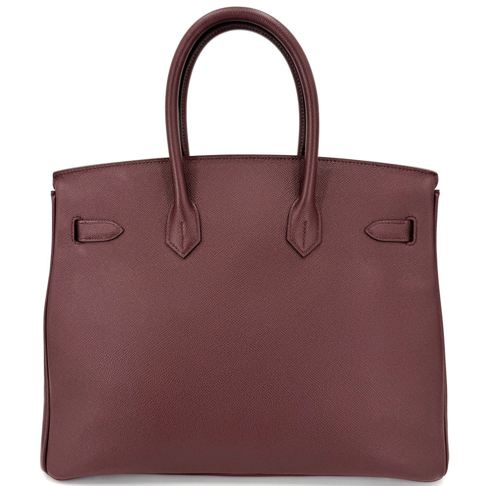 【開店SALE】 HERMES エルメス ハンドバッグ バーキン35 内縫い トートバッグ ワインレッド C刻印 レザー ボルドー系 ゴールド金具 レディース 2018年【中古品】