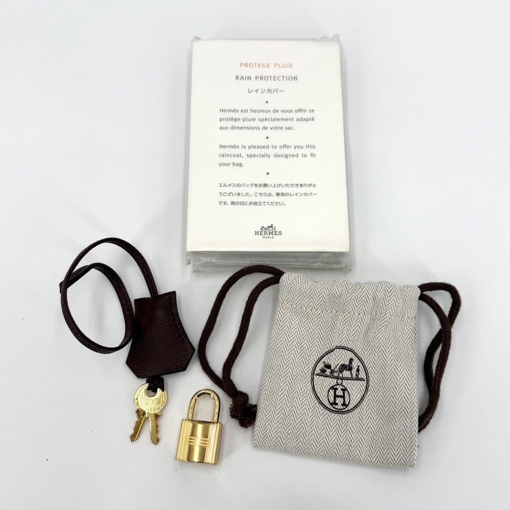 【開店SALE】 HERMES エルメス ハンドバッグ バーキン35 内縫い トートバッグ ワインレッド C刻印 レザー ボルドー系 ゴールド金具 レディース 2018年【中古品】