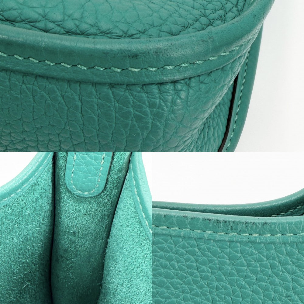 HERMES エルメス ショルダーバッグ エブリンTPM D刻印 レザー グリーン 緑 シルバー金具 レディース 2019年【中古品】