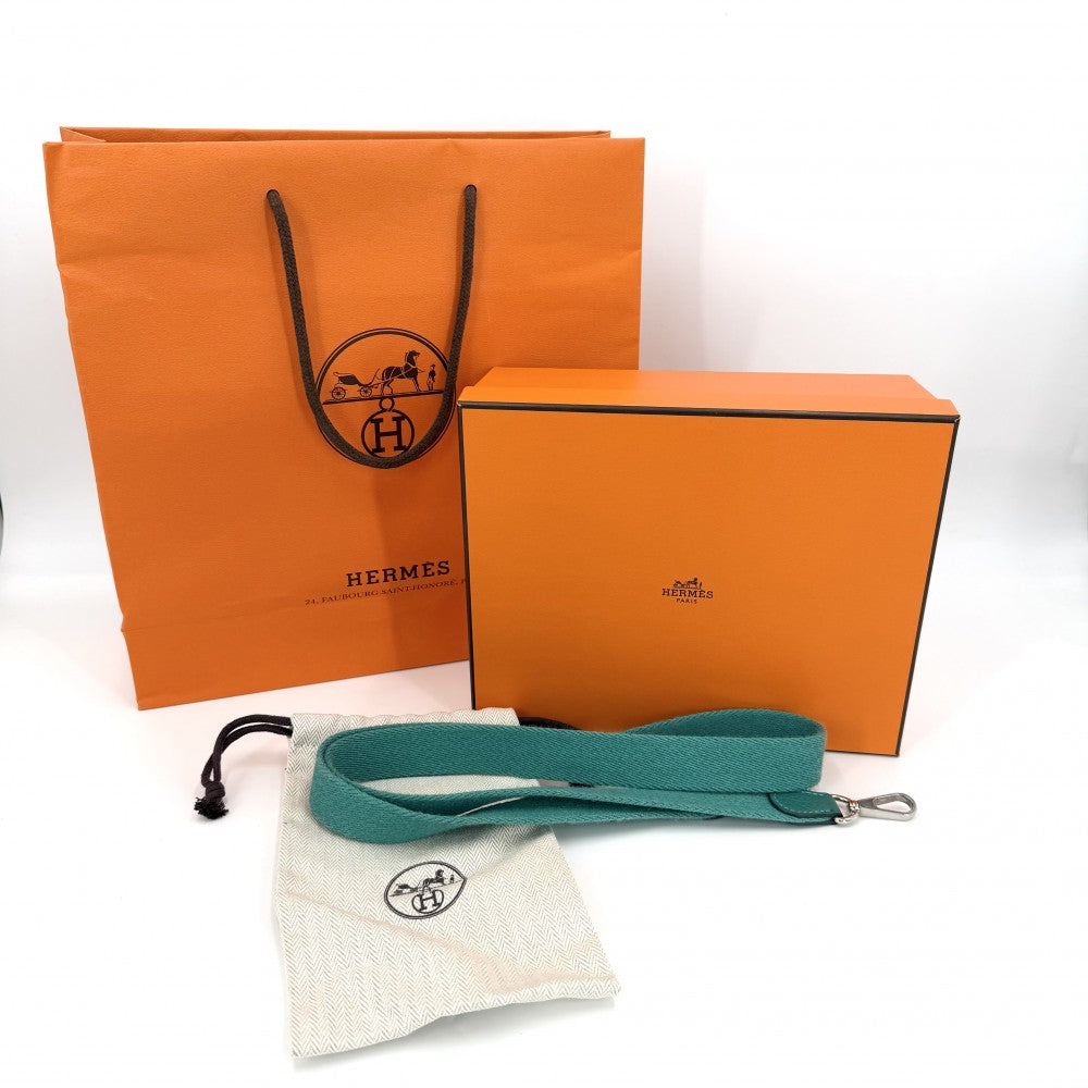 HERMES エルメス ショルダーバッグ エブリンTPM D刻印 レザー グリーン 緑 シルバー金具 レディース 2019年【中古品】
