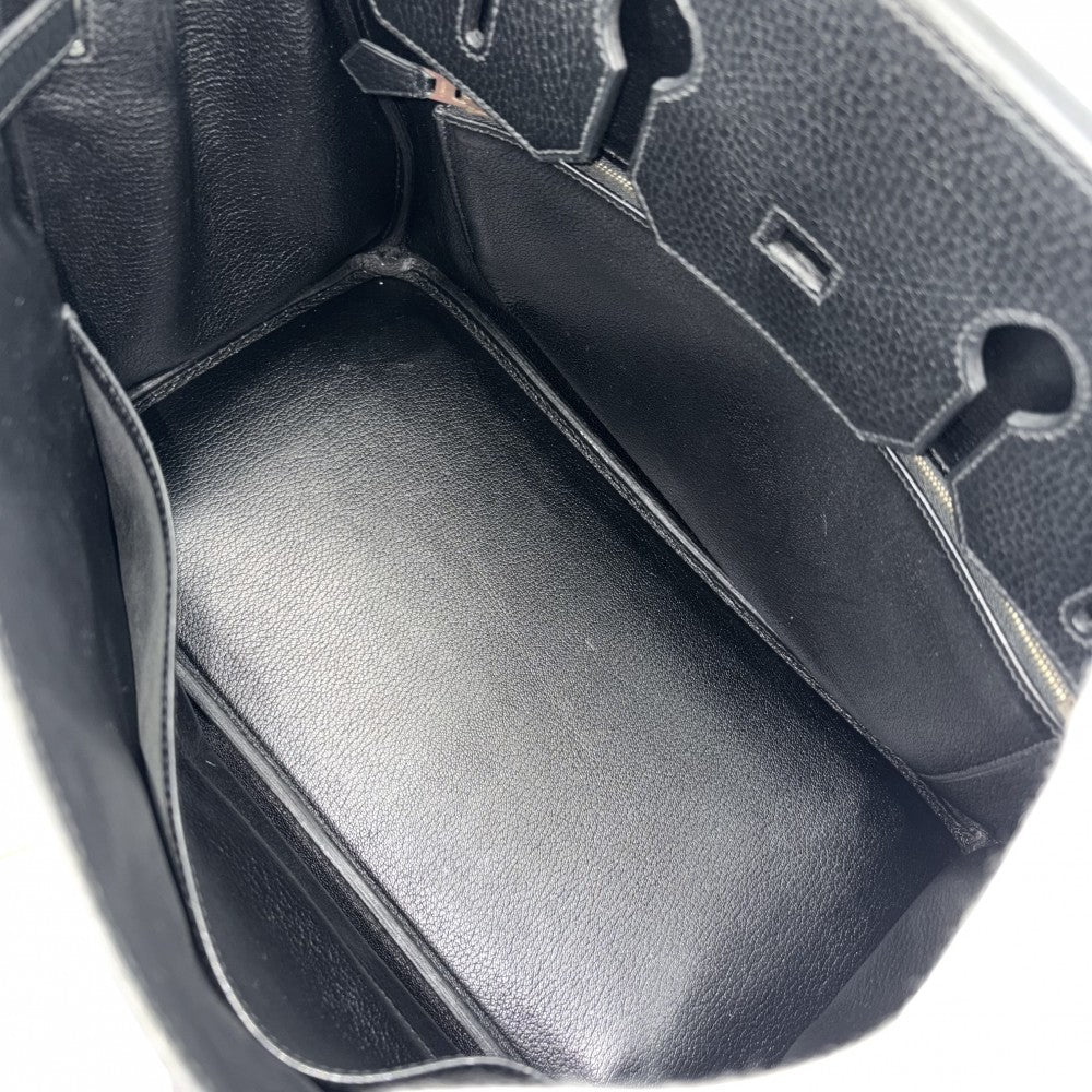 HERMES エルメス ハンドバッグ バーキン35 内縫い □C刻印 レザー ブラック 黒 ゴールド金具 レディース 1999年【中古品】