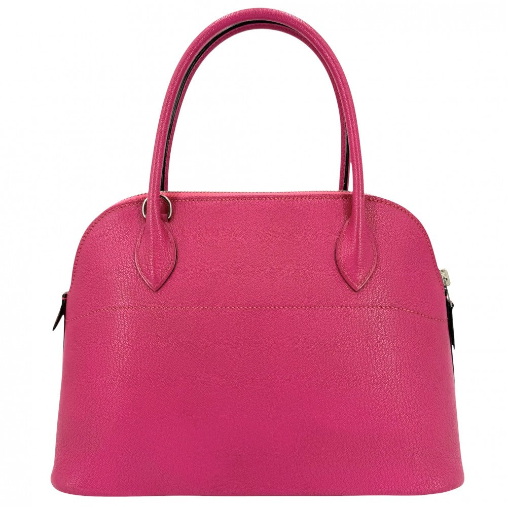 HERMES エルメス 2WAY ボリード27 ハンドバッグ ショルダーバッグ □K刻印 レザー ピンク系 シルバー金具 レディース 2007年【中古品】