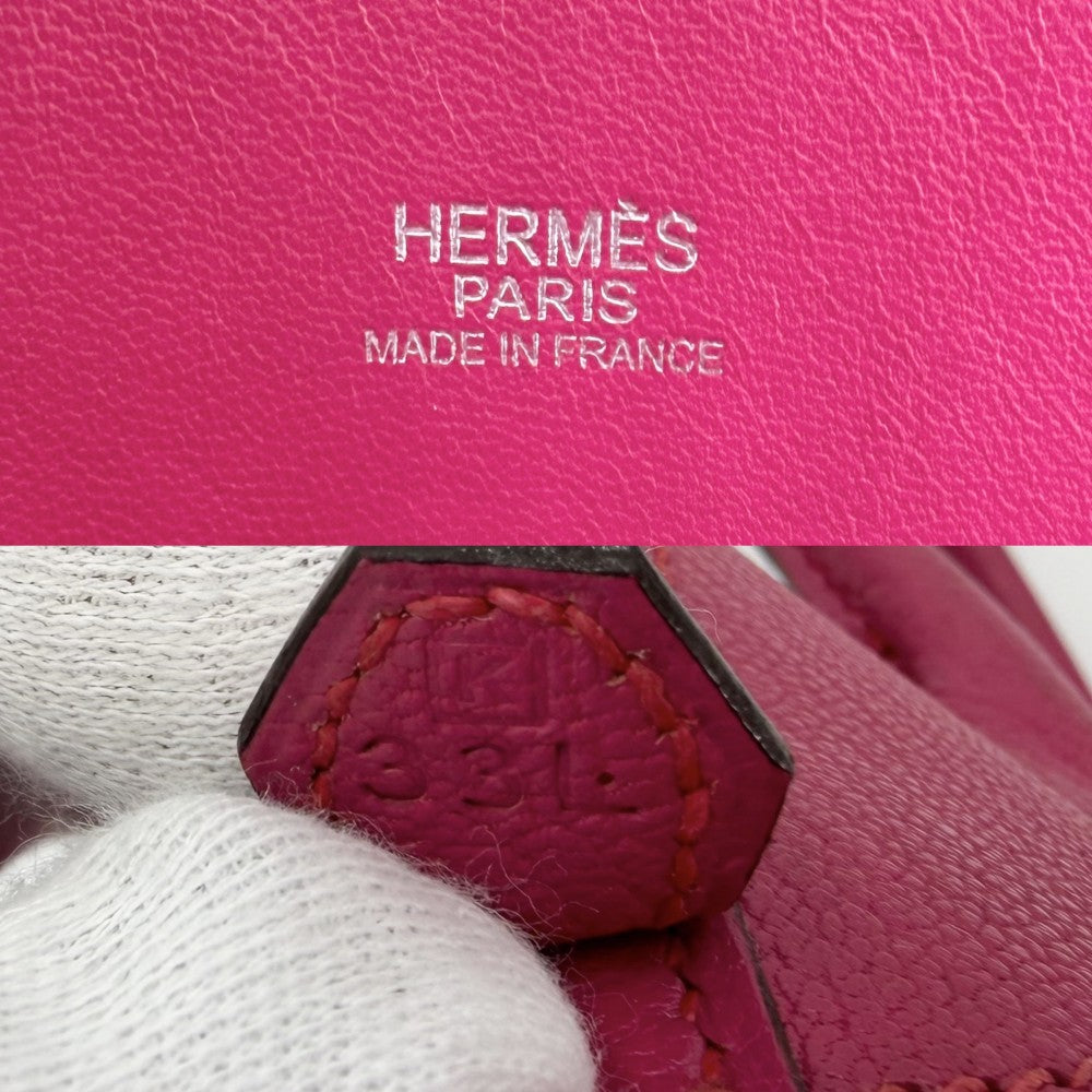 HERMES エルメス 2WAY ボリード27 ハンドバッグ ショルダーバッグ □K刻印 レザー ピンク系 シルバー金具 レディース 2007年【中古品】