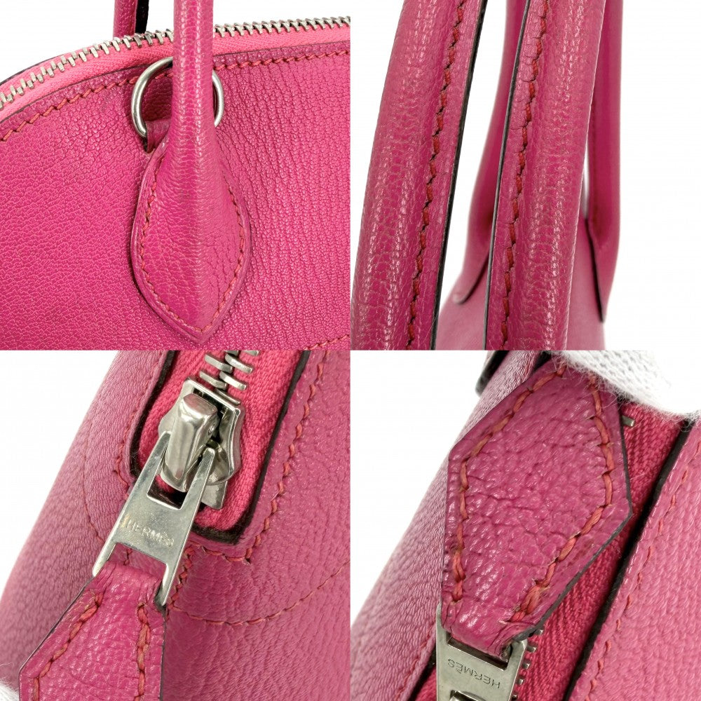 HERMES エルメス 2WAY ボリード27 ハンドバッグ ショルダーバッグ □K刻印 レザー ピンク系 シルバー金具 レディース 2007年【中古品】