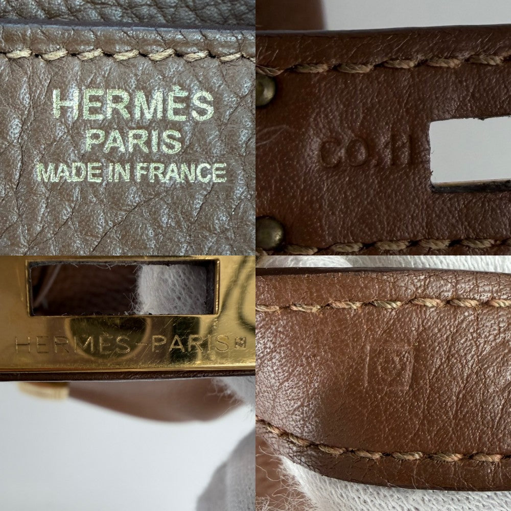 HERMES エルメス ハンドバッグ バーキン30 内縫い □O刻印 レザー ブラウン系 ゴールド金具 レディース 2011年【中古品】