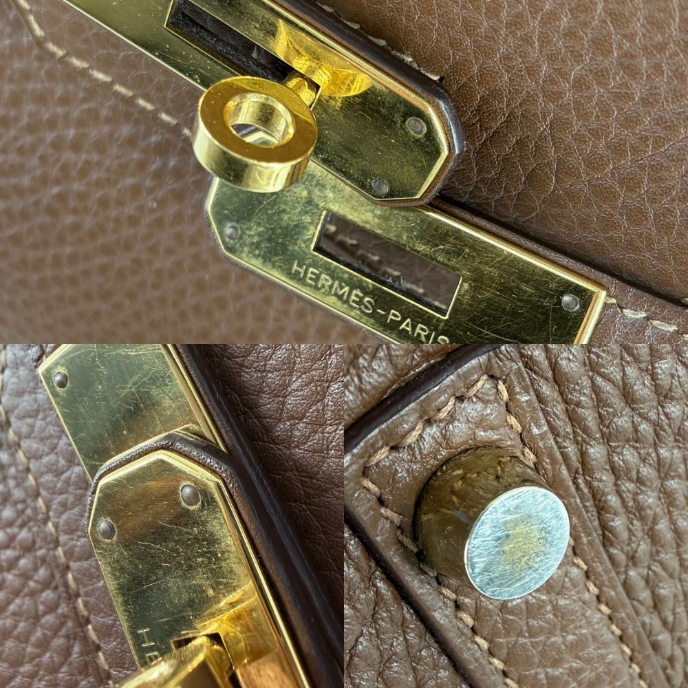 HERMES エルメス ハンドバッグ バーキン30 内縫い □O刻印 レザー ブラウン系 ゴールド金具 レディース 2011年【中古品】