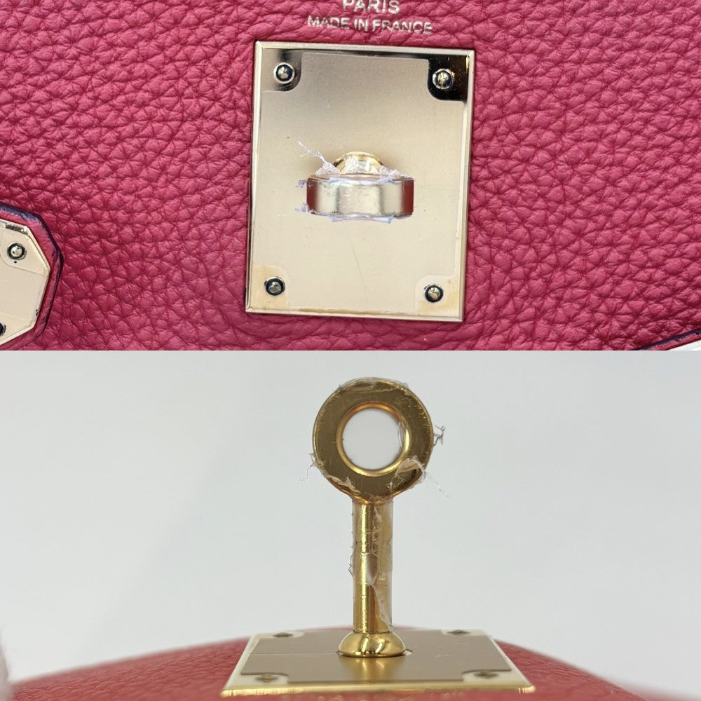 【開店SALE】 HERMES エルメス 2WAY ケリー28 内縫い ハンドバッグ ショルダーバッグ 鞄 かばん □R刻印 トリヨンクレマンス オレンジレッド系 ゴールド金具 レディース 2014年【中古品】