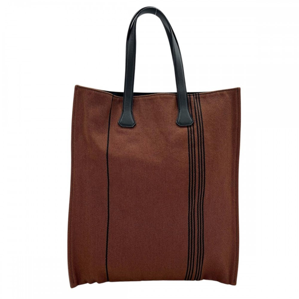 【開店SALE】 HERMES エルメス トートバッグ ポタモスカバスGM カジュアル 通勤バッグ 通学バッグ レザー ブラウン 茶 ブラック 黒 ユニセックス【中古品】