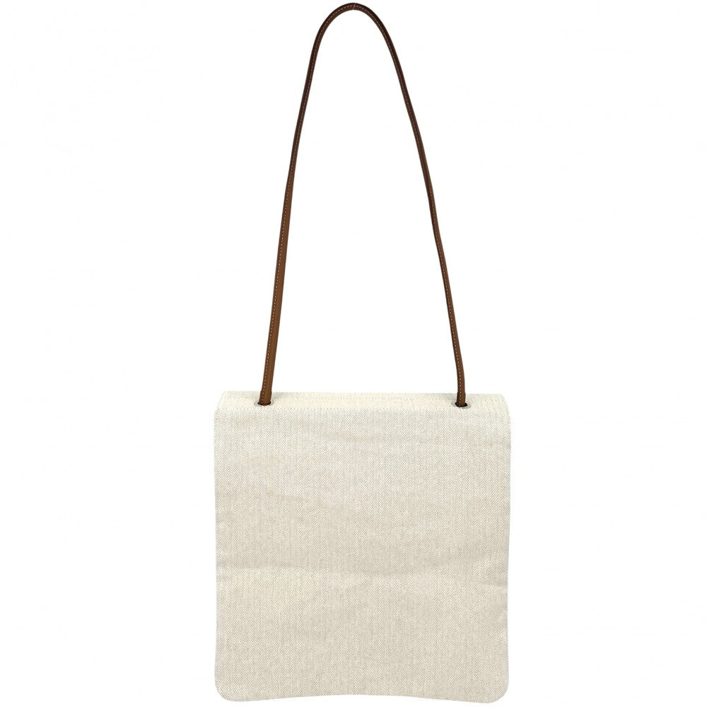 HERMES エルメス トートバッグ アリーヌMM ハンドバッグ K刻印 トワルシェブロン レザー ベージュ ブラウン 茶 シルバー金具 レディース 2025年【中古品】