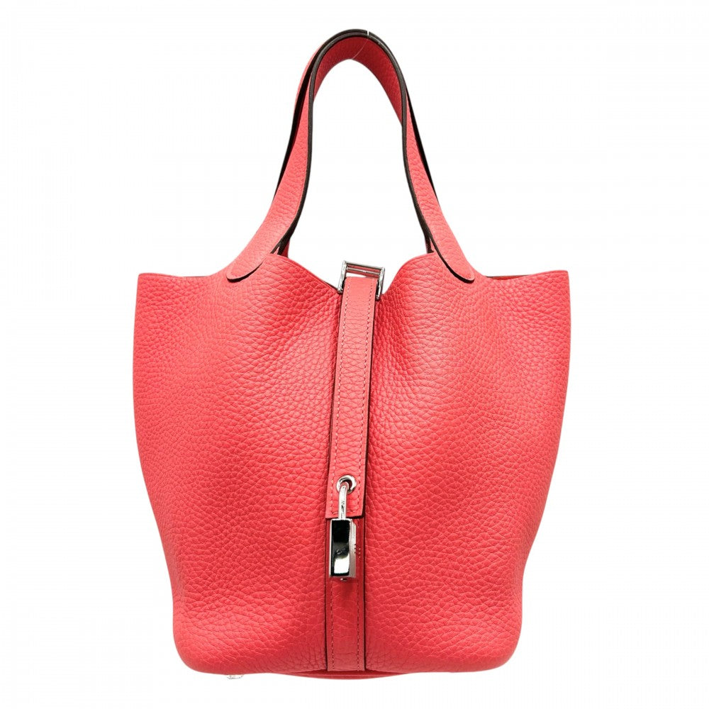 【開店SALE】 HERMES エルメス ハンドバッグ ピコタンロックPM 鞄 かばん Y刻印 トリヨン レッド系 シルバー金具 レディース 2020年【中古品】