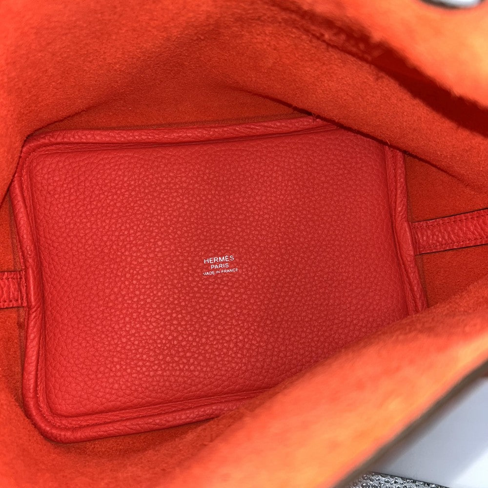 【開店SALE】 HERMES エルメス ハンドバッグ ピコタンロックPM 鞄 かばん Y刻印 トリヨン レッド系 シルバー金具 レディース 2020年【中古品】