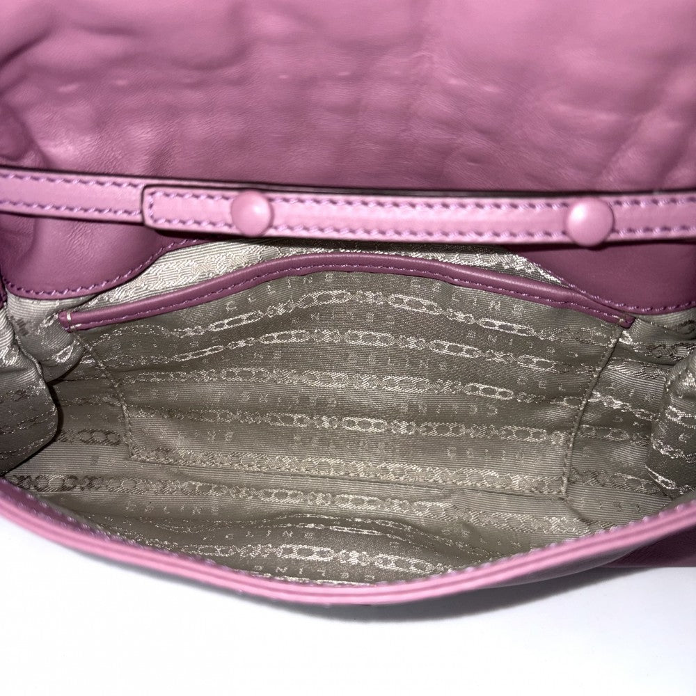 CELINE セリーヌ ハンドバッグ ワンハンドバッグ レザー ピンク シルバー金具 レディース【中古品】