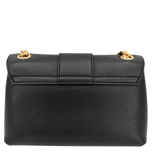 CELINE セリーヌ ショルダーバッグ ミニヴィクトワール ミニバッグ トリオンフ レザー ブラック 黒 ゴールド金具 レディース【中古品】