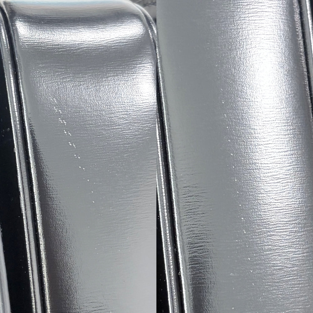 CELINE セリーヌ ショルダーバッグ クラシック トリオンフ カーフ ブラック 黒 ゴールド金具 レディース【中古品】