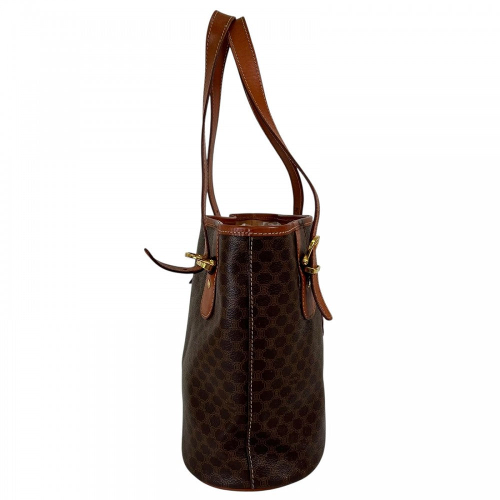 CELINE セリーヌ トートバッグ M95 レザー ブラウン 茶 ゴールド金具 レディース【中古品】