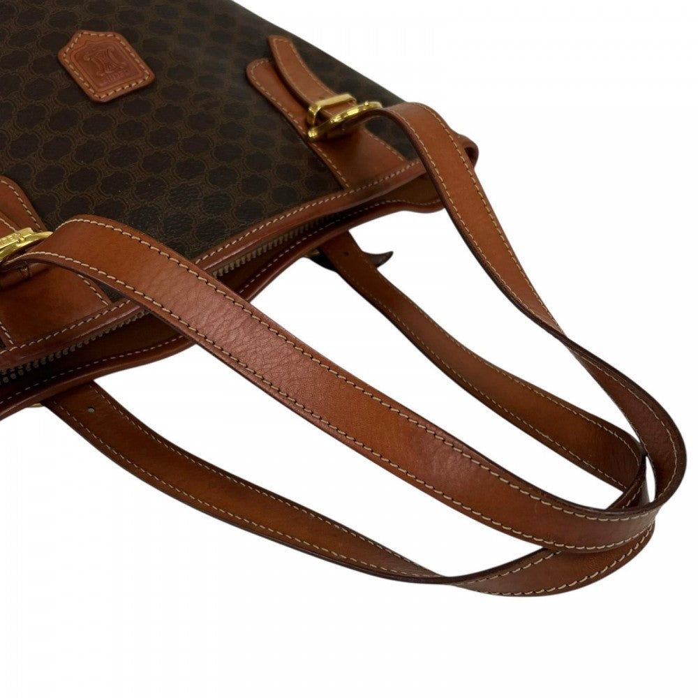 CELINE セリーヌ トートバッグ M95 レザー ブラウン 茶 ゴールド金具 レディース【中古品】