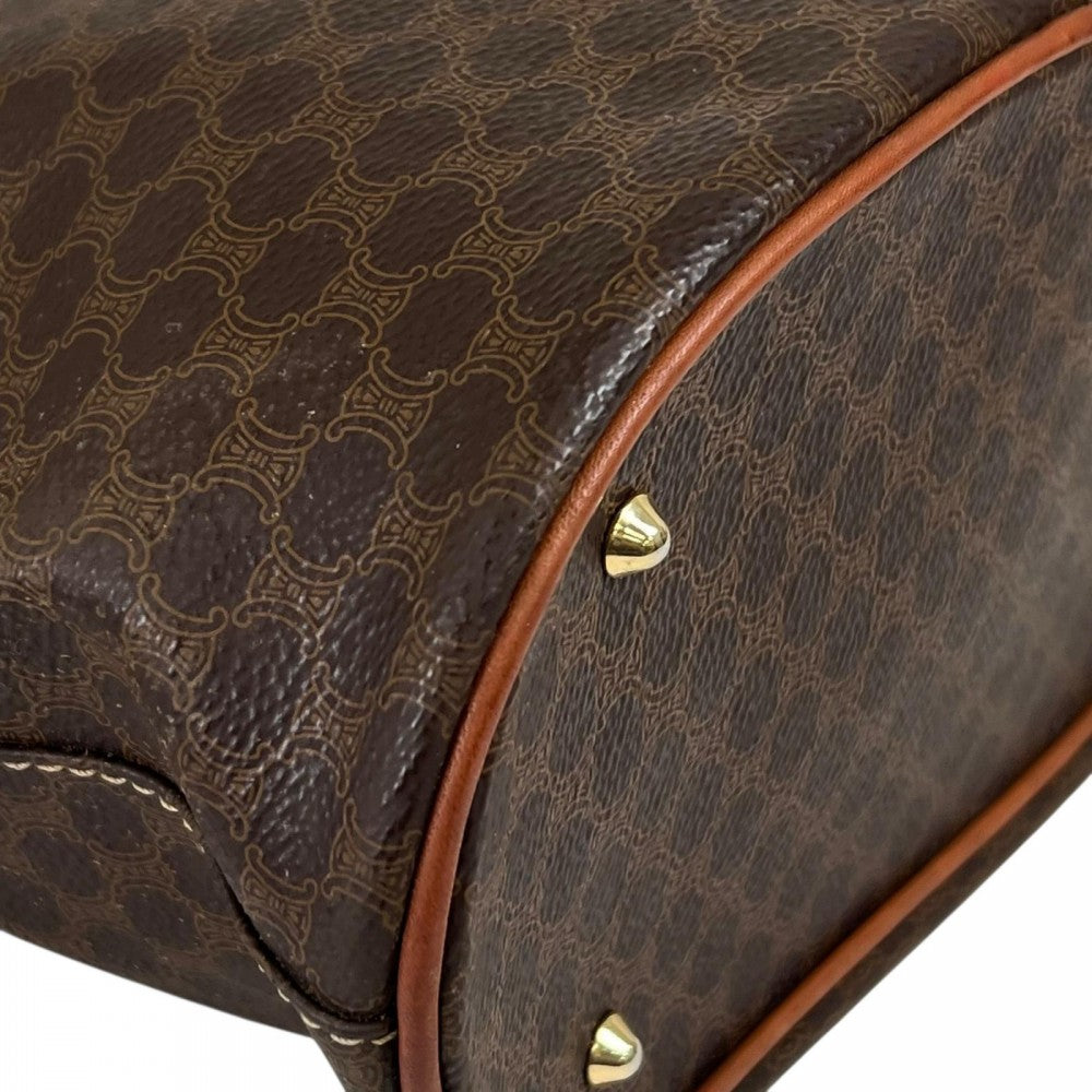 CELINE セリーヌ トートバッグ M95 レザー ブラウン 茶 ゴールド金具 レディース【中古品】