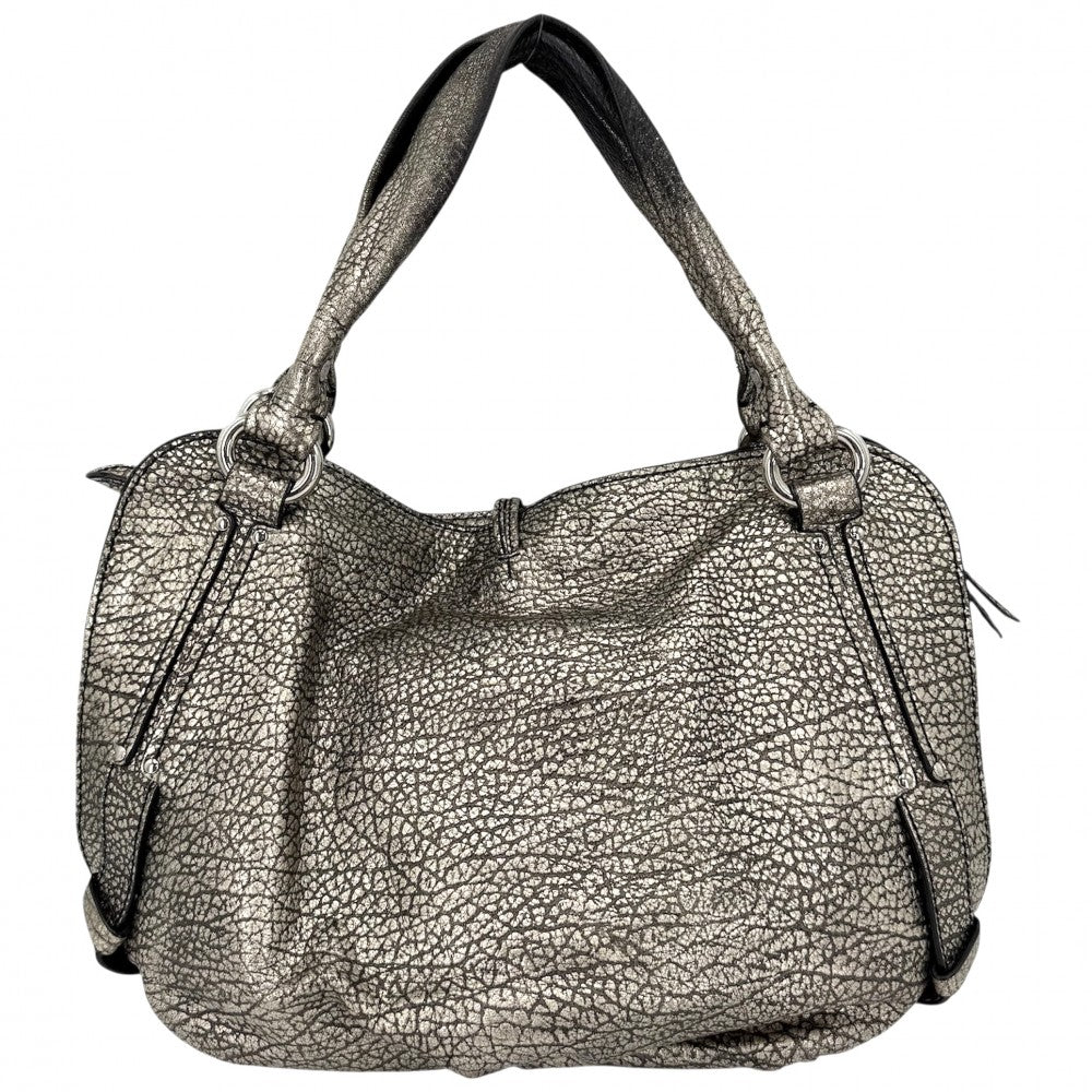 CELINE セリーヌ ハンドバッグ ビタースウィート トートバッグ レザー メタリックゴールド シルバー金具 レディース【中古品】