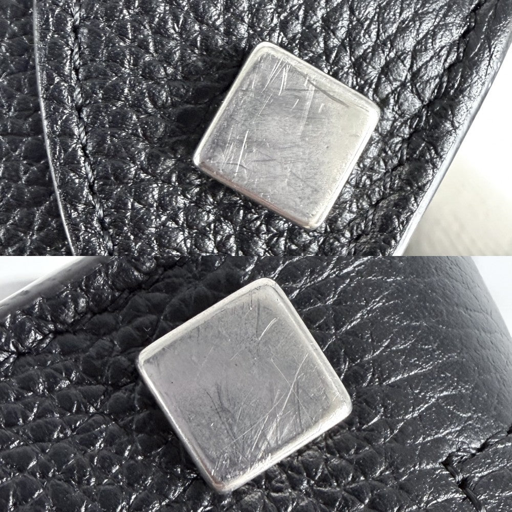 【開店SALE】 CELINE セリーヌ ハンドバッグ ラゲージ マイクロショッパー 189793DRU.38NO レザー ブラック 黒 シルバー金具 レディース【中古品】
