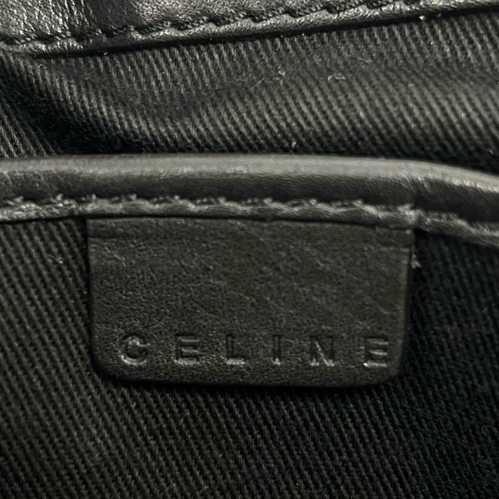CELINE セリーヌ ハンドバッグ ブギーバッグ レザー ブラック 黒 ゴールド金具 レディース【中古品】