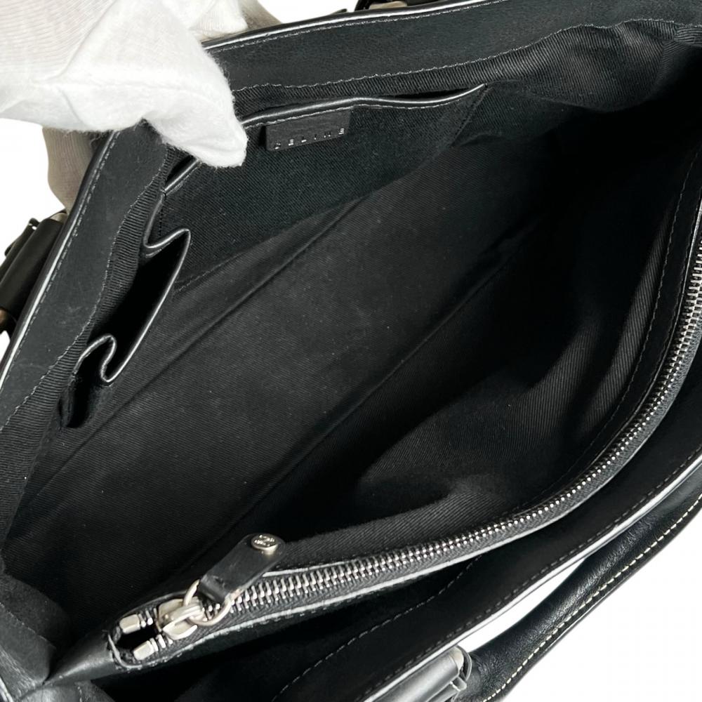 CELINE セリーヌ ハンドバッグ ブギーバッグ レザー ブラック 黒 ゴールド金具 レディース【中古品】