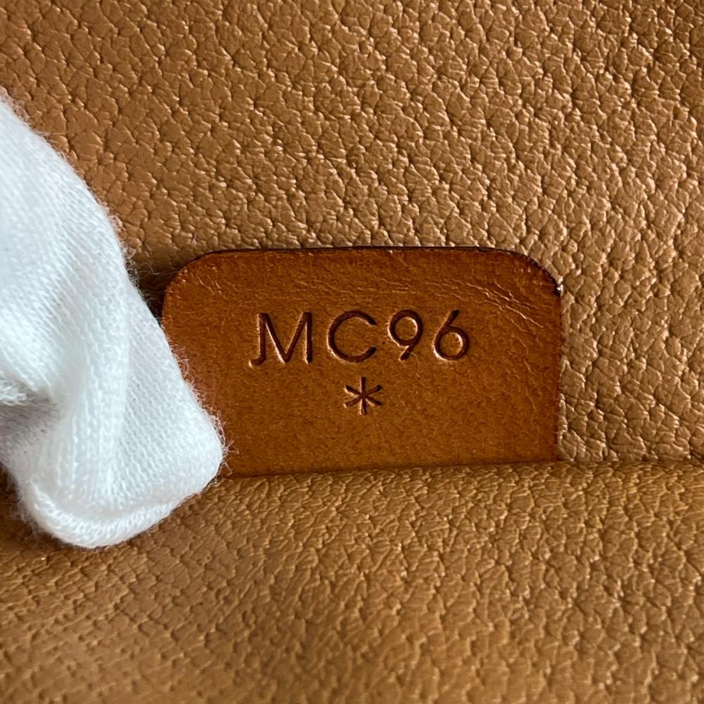 CELINE セリーヌ ポーチ マカダムバニティバッグ センターロゴ MC96 PVC レザー ブラウン 茶 ゴールド金具 レディース【中古品】